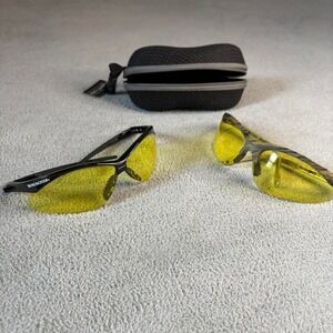 Black and camo safety/hunting glasses with‎ case